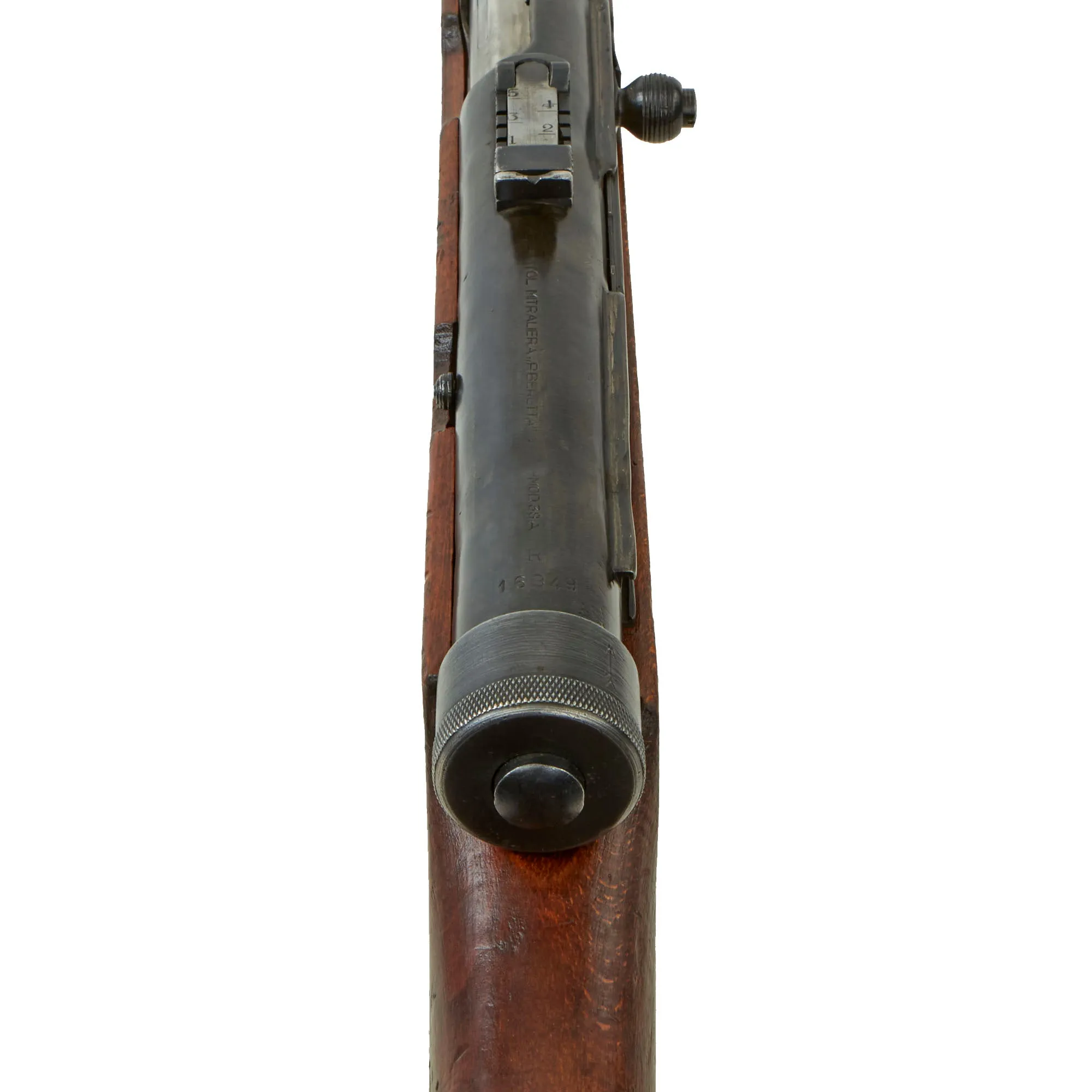 Original Romanian WWII Italian Beretta MP38A Demilled Receiver SMG with Ventilated Barrel Jacket & Magazine