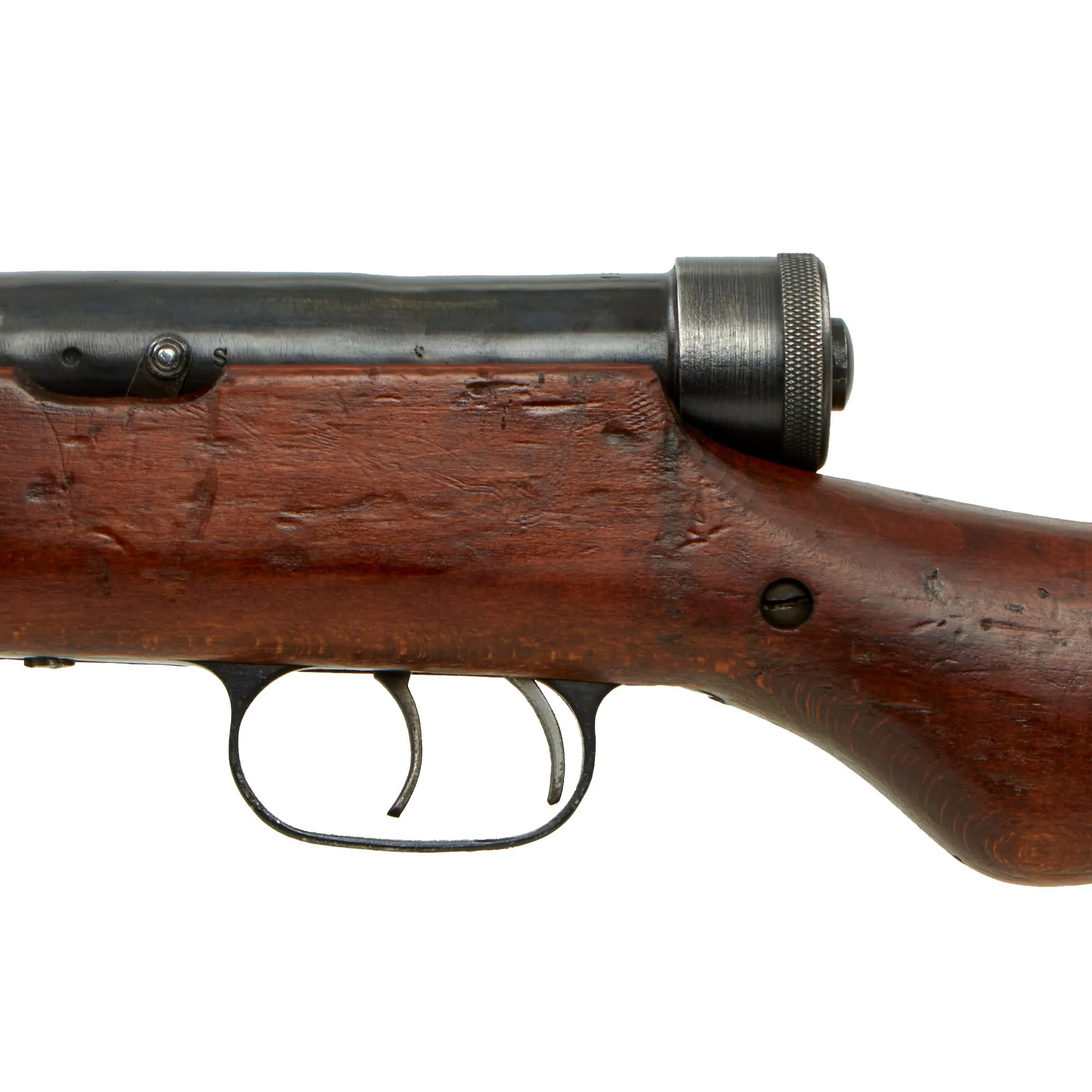 Original Romanian WWII Italian Beretta MP38A Demilled Receiver SMG with Ventilated Barrel Jacket & Magazine