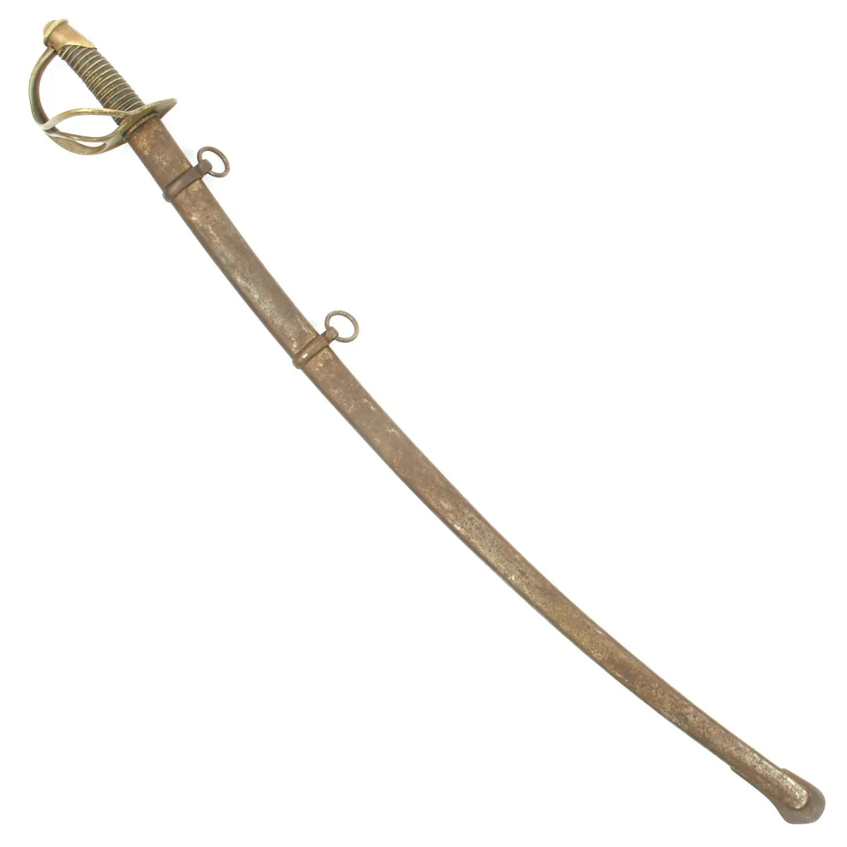 Original U.S Civil War Model 1840 Heavy Cavalry Saber with Steel Scabbard by Horstmann's Philadelphia