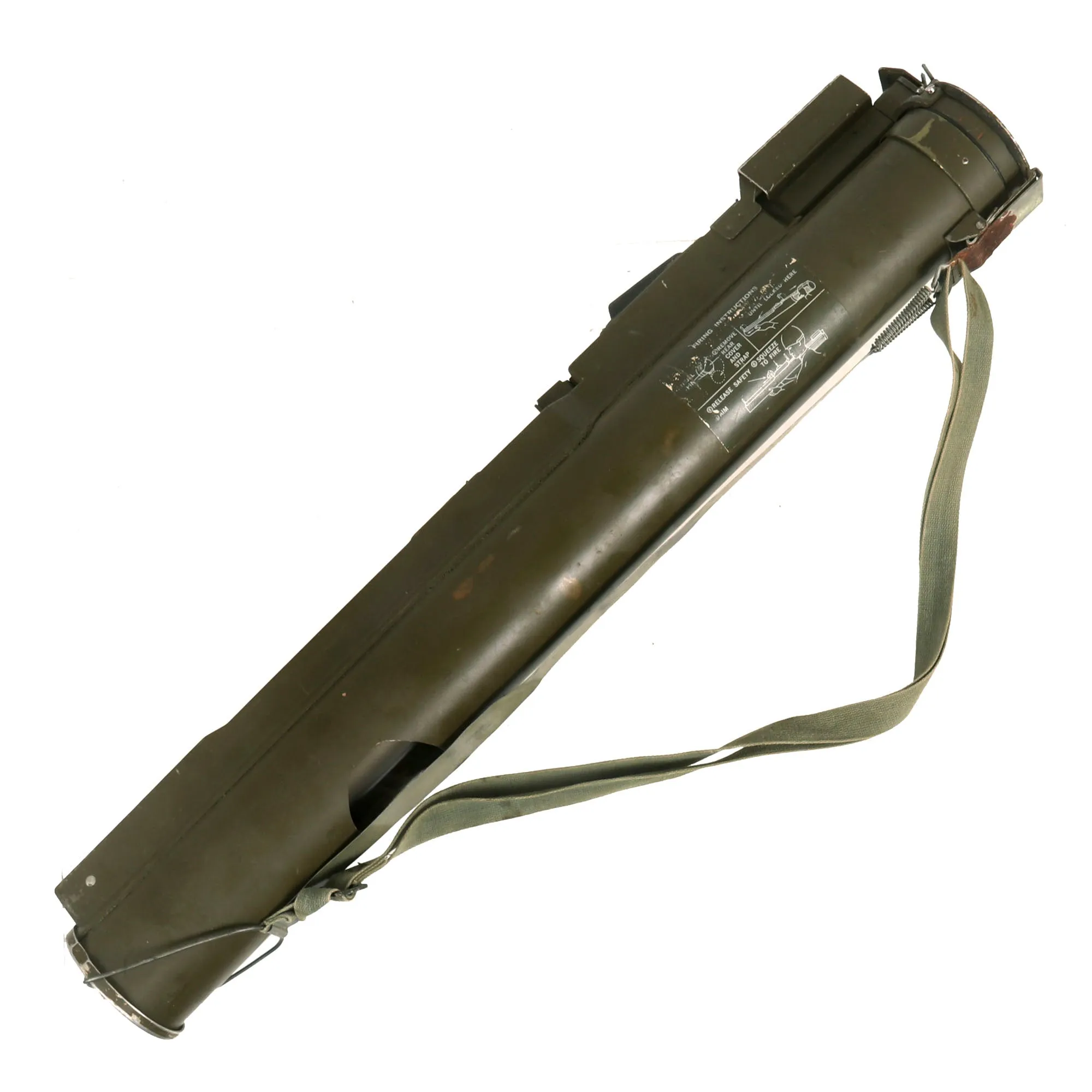 Original U.S. Vietnam War 1969 Dated M72 Light Anti-Armor Weapon “LAW” Tube Converted to M190 Subcaliber Trainer - With M73 Insert