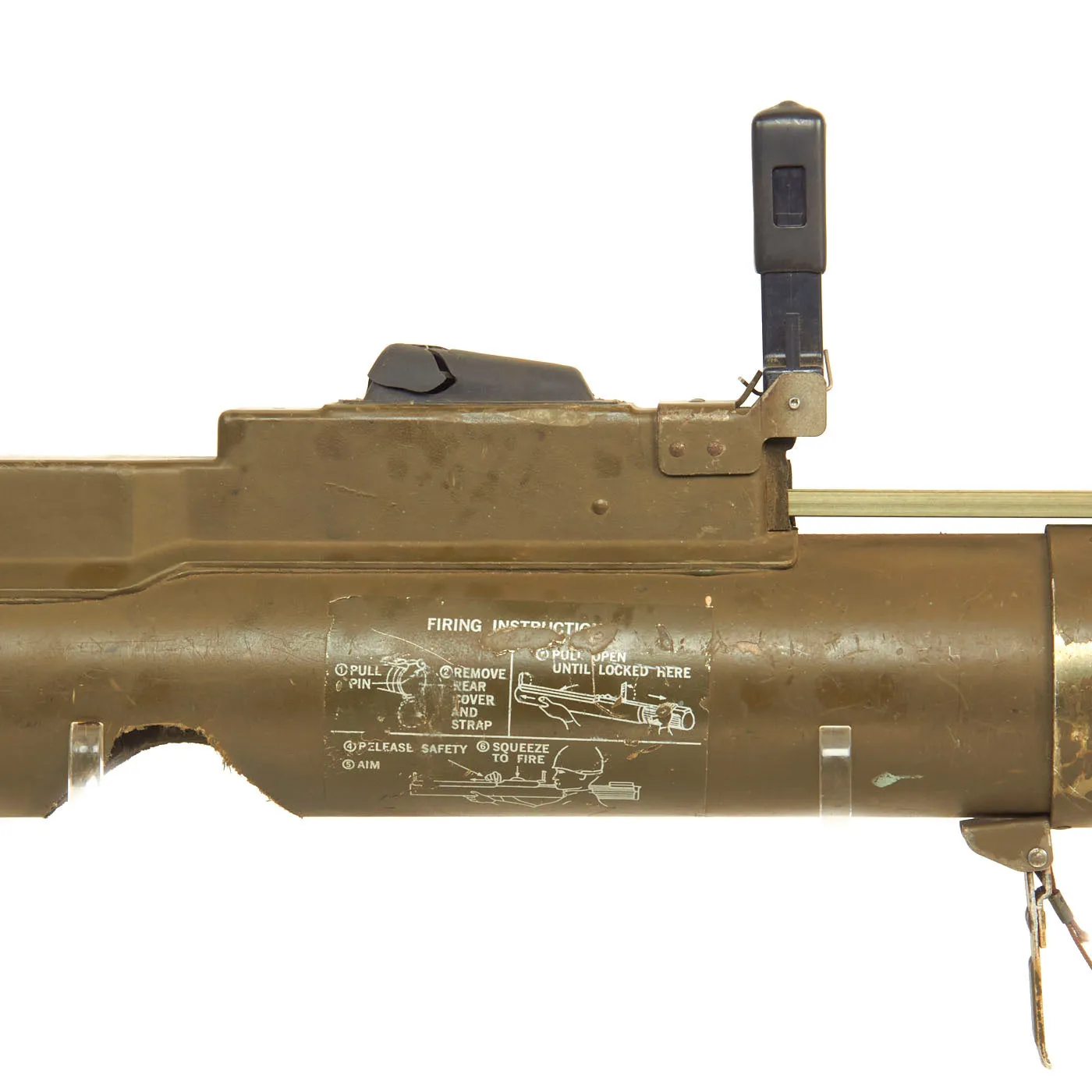 Original U.S. Vietnam War Era M72 Light Anti-Armor Weapon “LAW” Tube Converted to M190 Subcaliber Trainer - Without M73 Insert