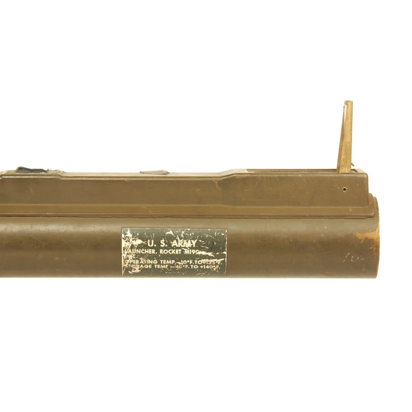 Original U.S. Vietnam War Era M72 Light Anti-Armor Weapon “LAW” Tube Converted to M190 Subcaliber Trainer - Without M73 Insert