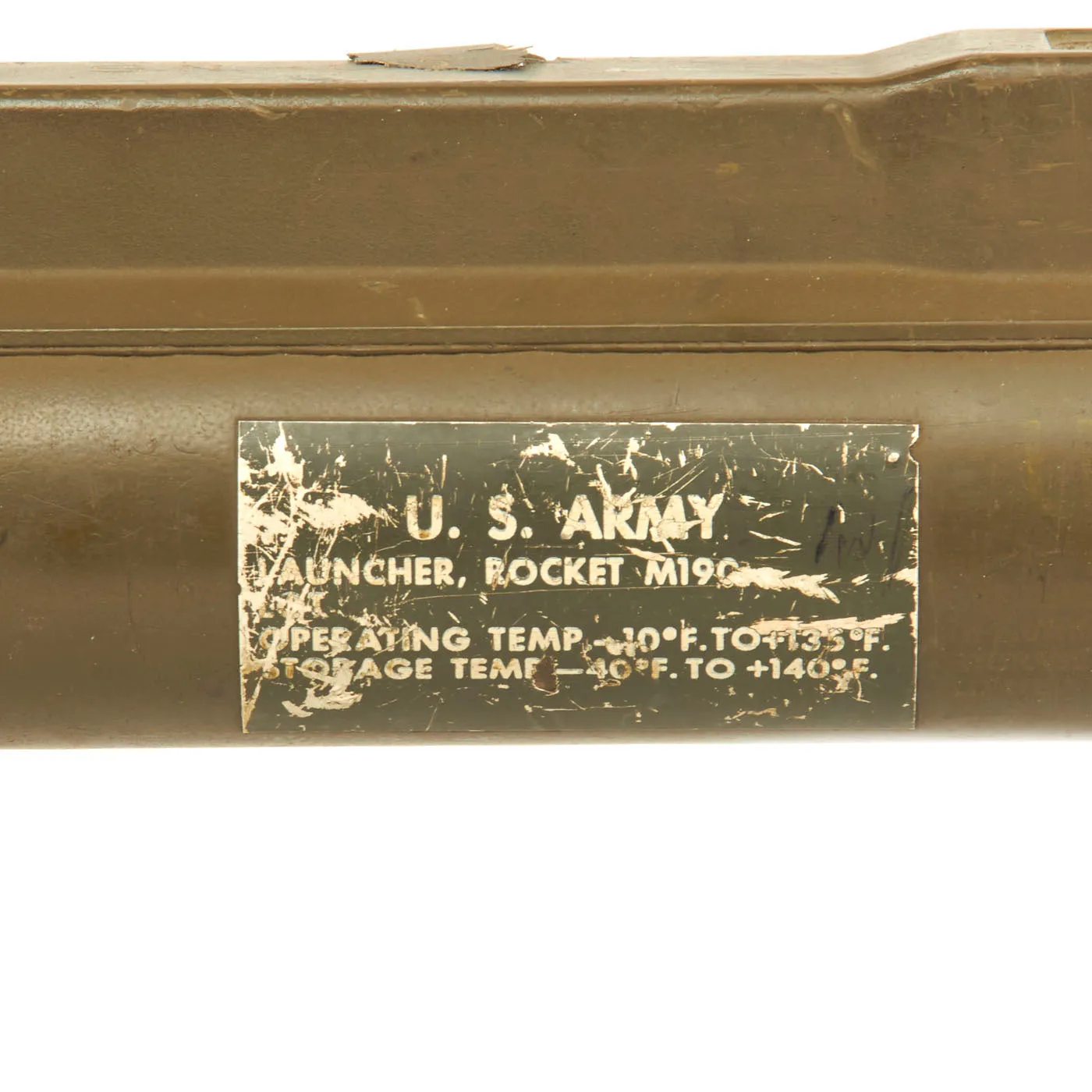 Original U.S. Vietnam War Era M72 Light Anti-Armor Weapon “LAW” Tube Converted to M190 Subcaliber Trainer - Without M73 Insert