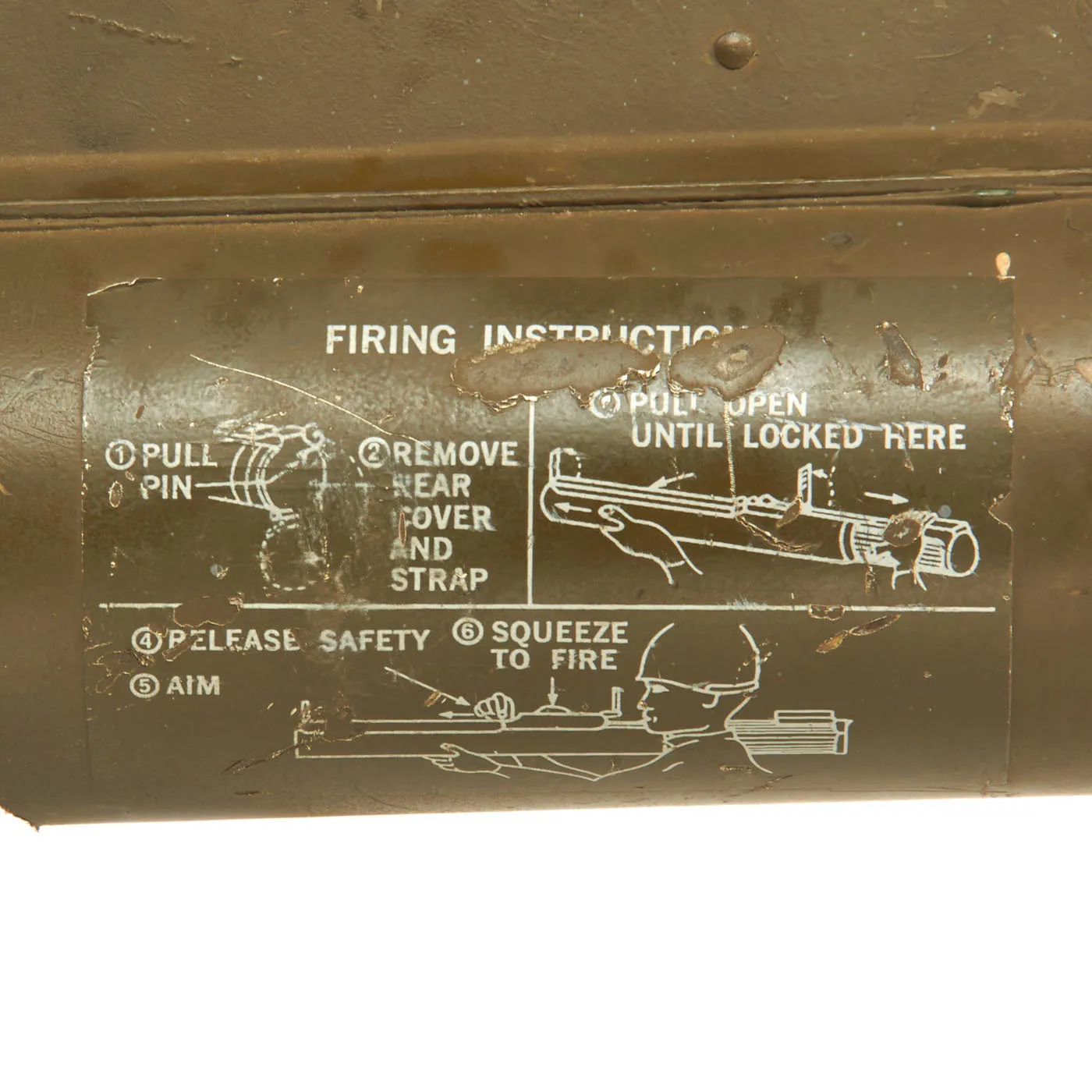 Original U.S. Vietnam War Era M72 Light Anti-Armor Weapon “LAW” Tube Converted to M190 Subcaliber Trainer - Without M73 Insert