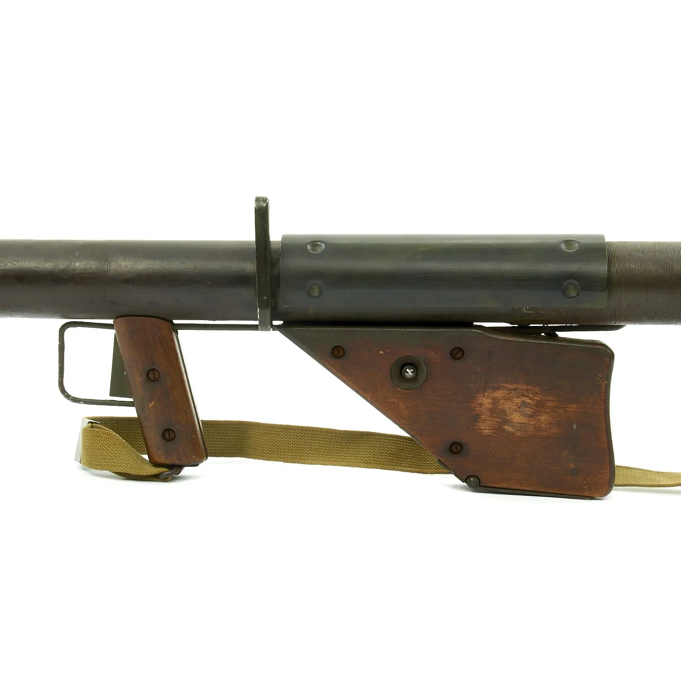 Original U.S. WWII 1943 M1A1 Bazooka 2.36 inch Anti-Tank Rocket Launcher - Inert