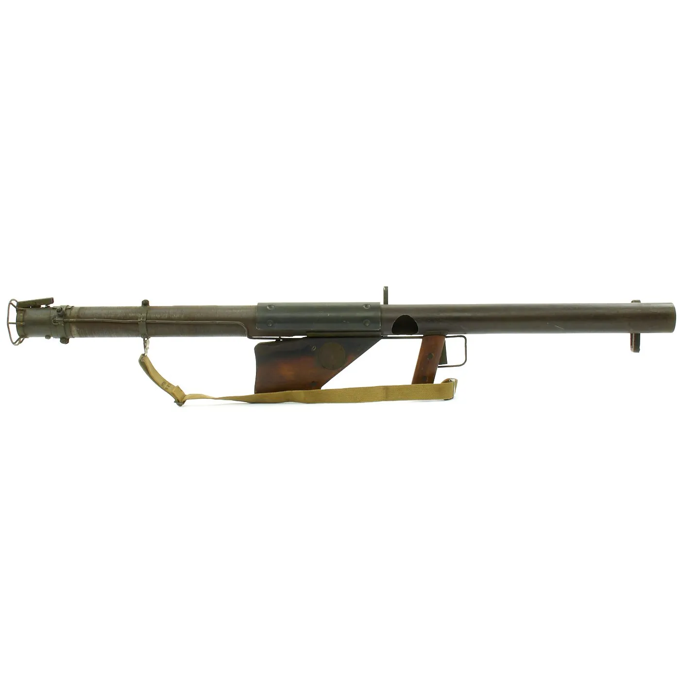 Original U.S. WWII 1943 M1A1 Bazooka 2.36 inch Anti-Tank Rocket Launcher - Inert