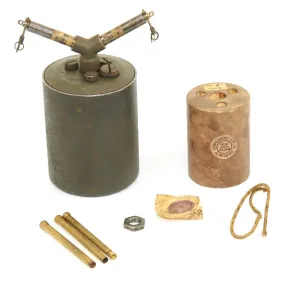 Original WWII German 1938 Bouncing Betty S-Mine with Shrapnel and Mock Explosive