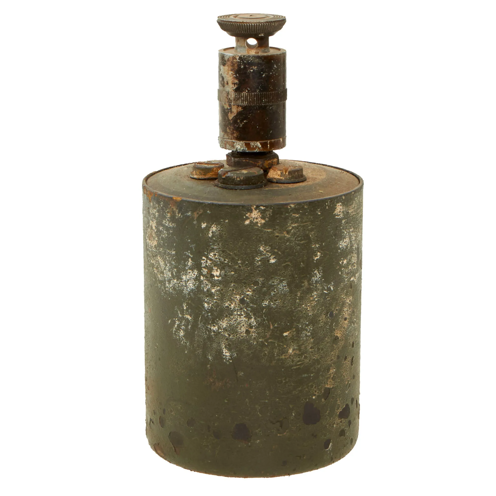 Original WWII German 1940 dated Bouncing Betty S-Mine with Shrapnel and Pressure 35 Fuse