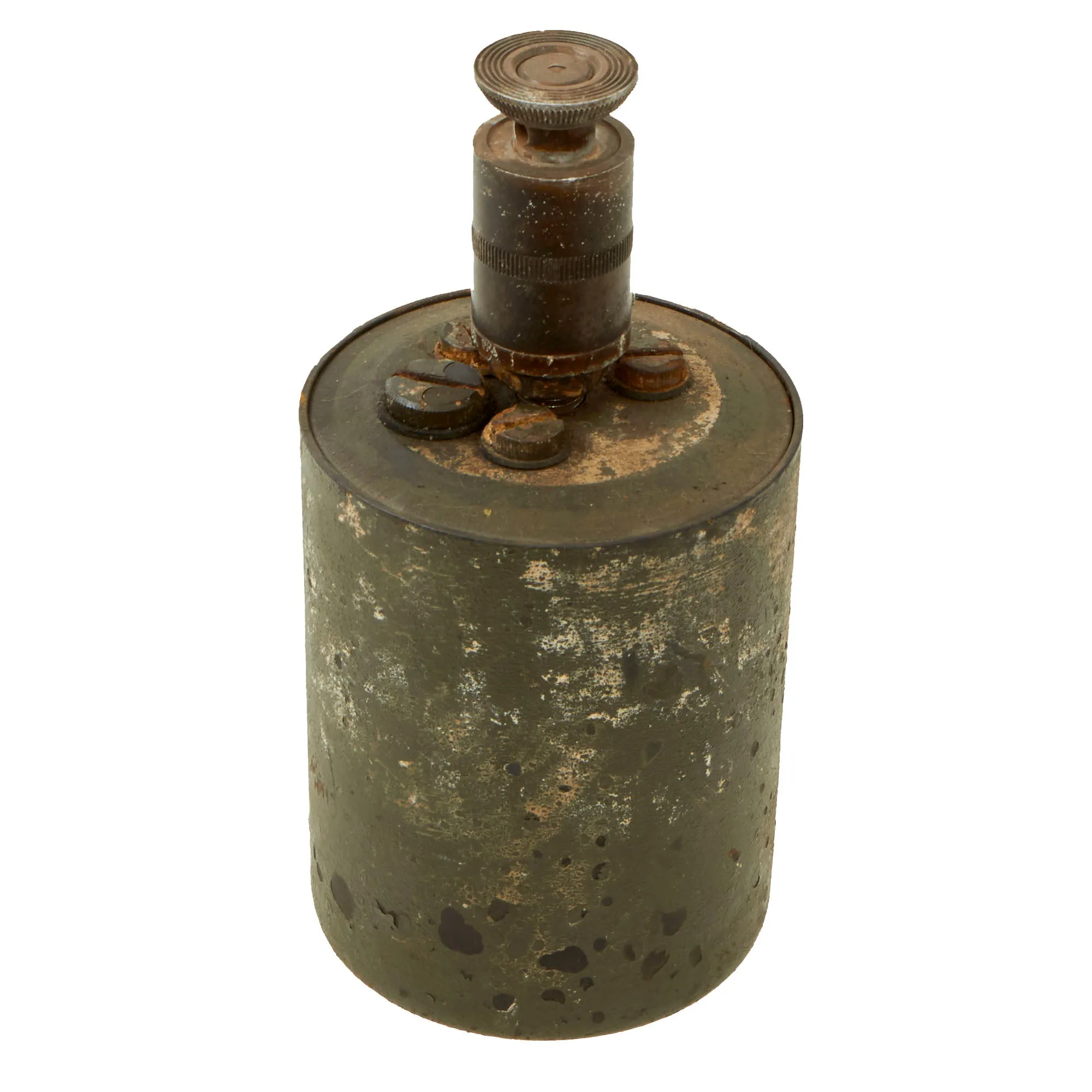 Original WWII German 1940 dated Bouncing Betty S-Mine with Shrapnel and Pressure 35 Fuse