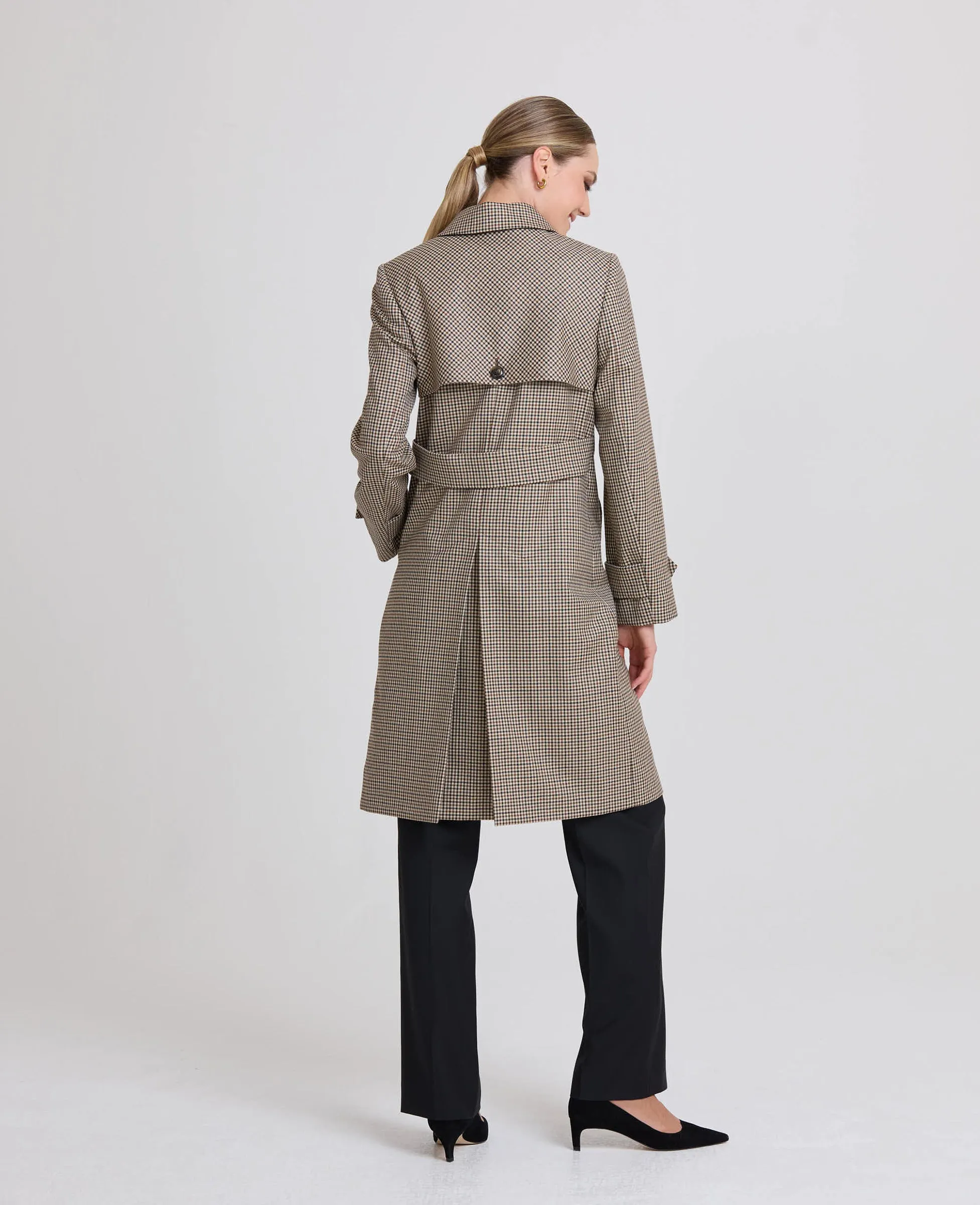 Orwell Check Trench Coat