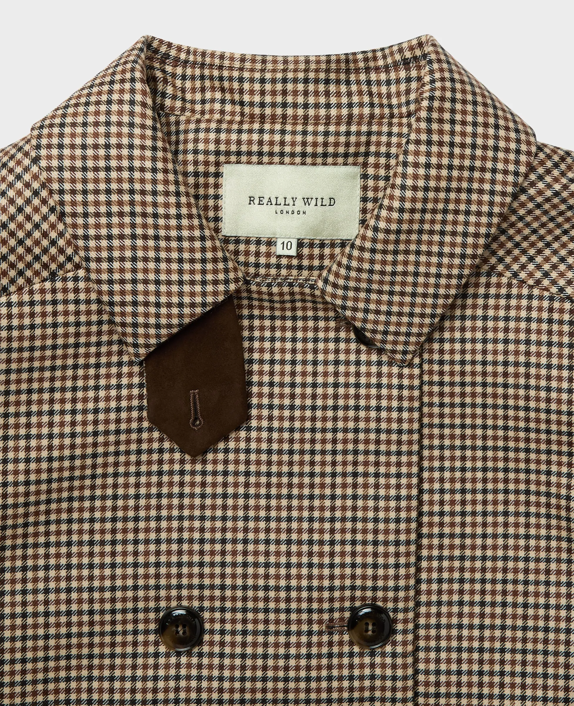 Orwell Check Trench Coat