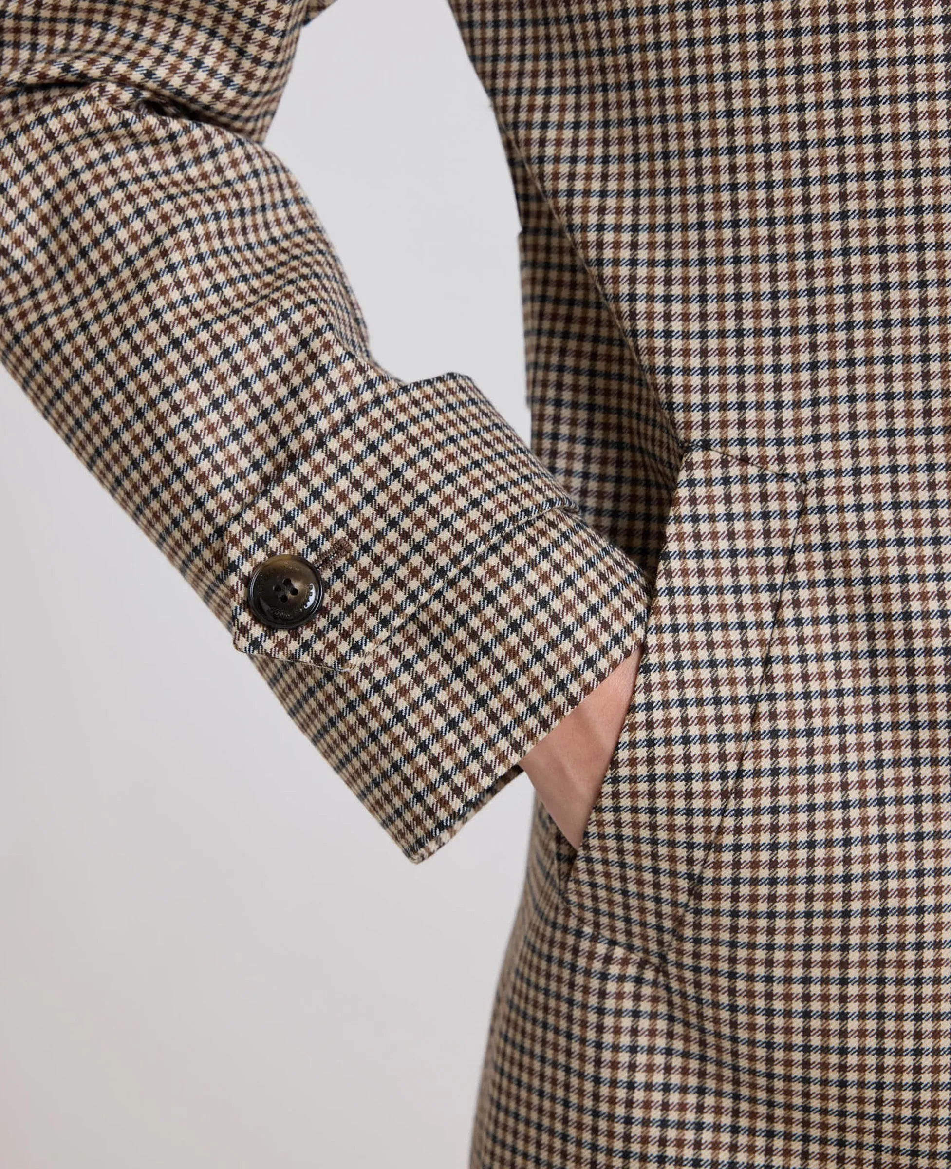 Orwell Check Trench Coat