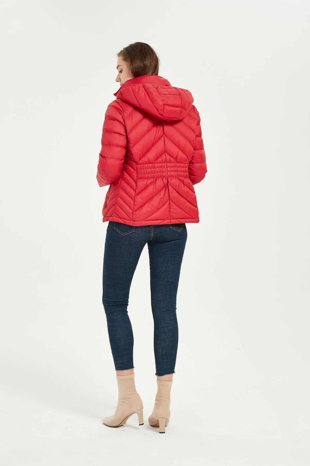 Packable Lightweight Winter Puffer Jacket with hood