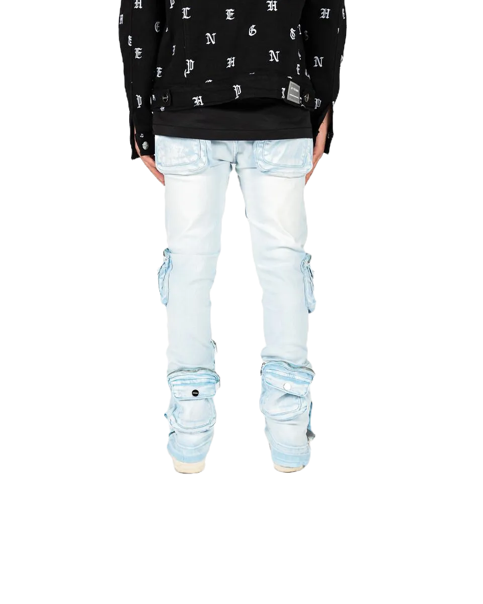 Pheelings Stacked Blue Cargo Jeans