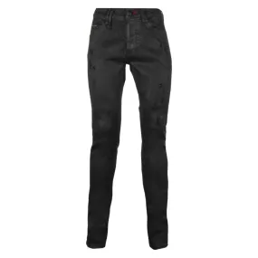 Philipp Plein Black Super Straight Cut Jeans