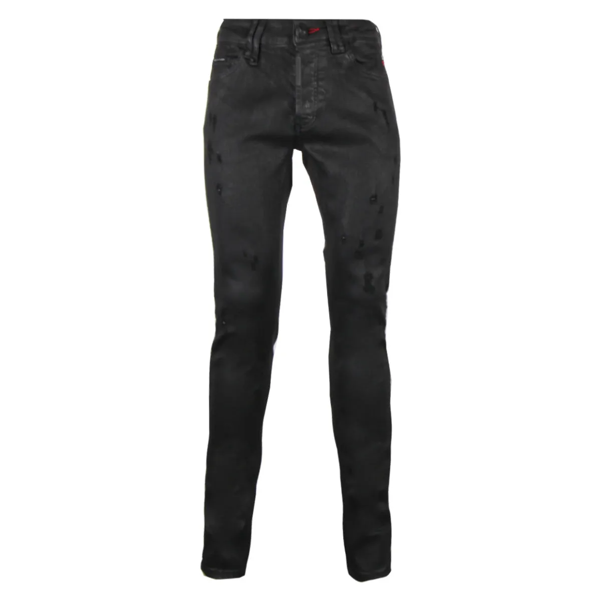 Philipp Plein Black Super Straight Cut Jeans