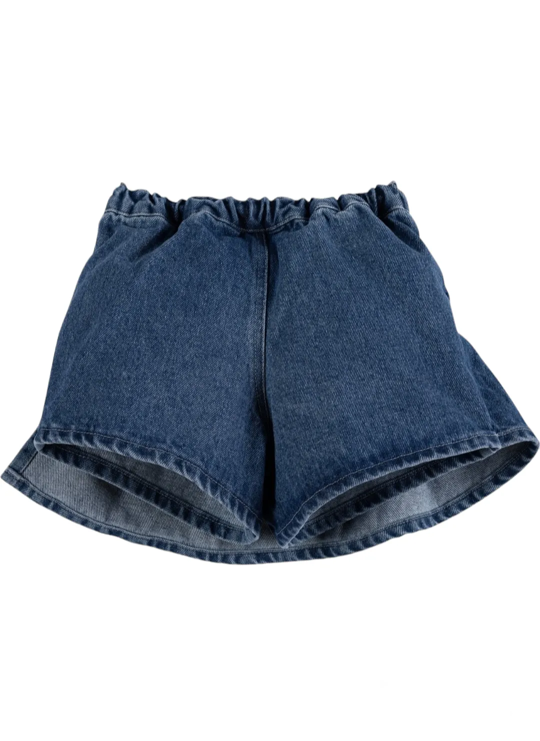 Pleated Denim Skort