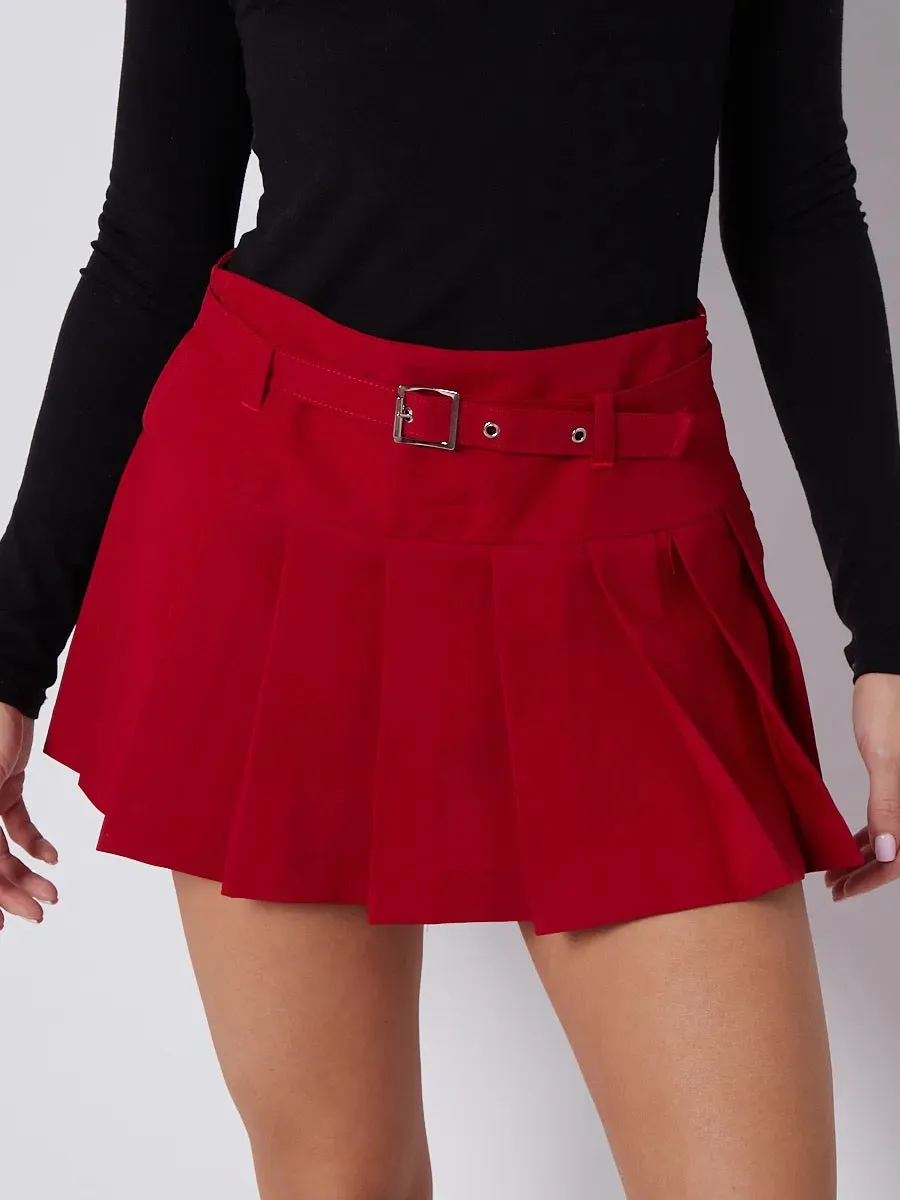 Pleated Skort Skirt