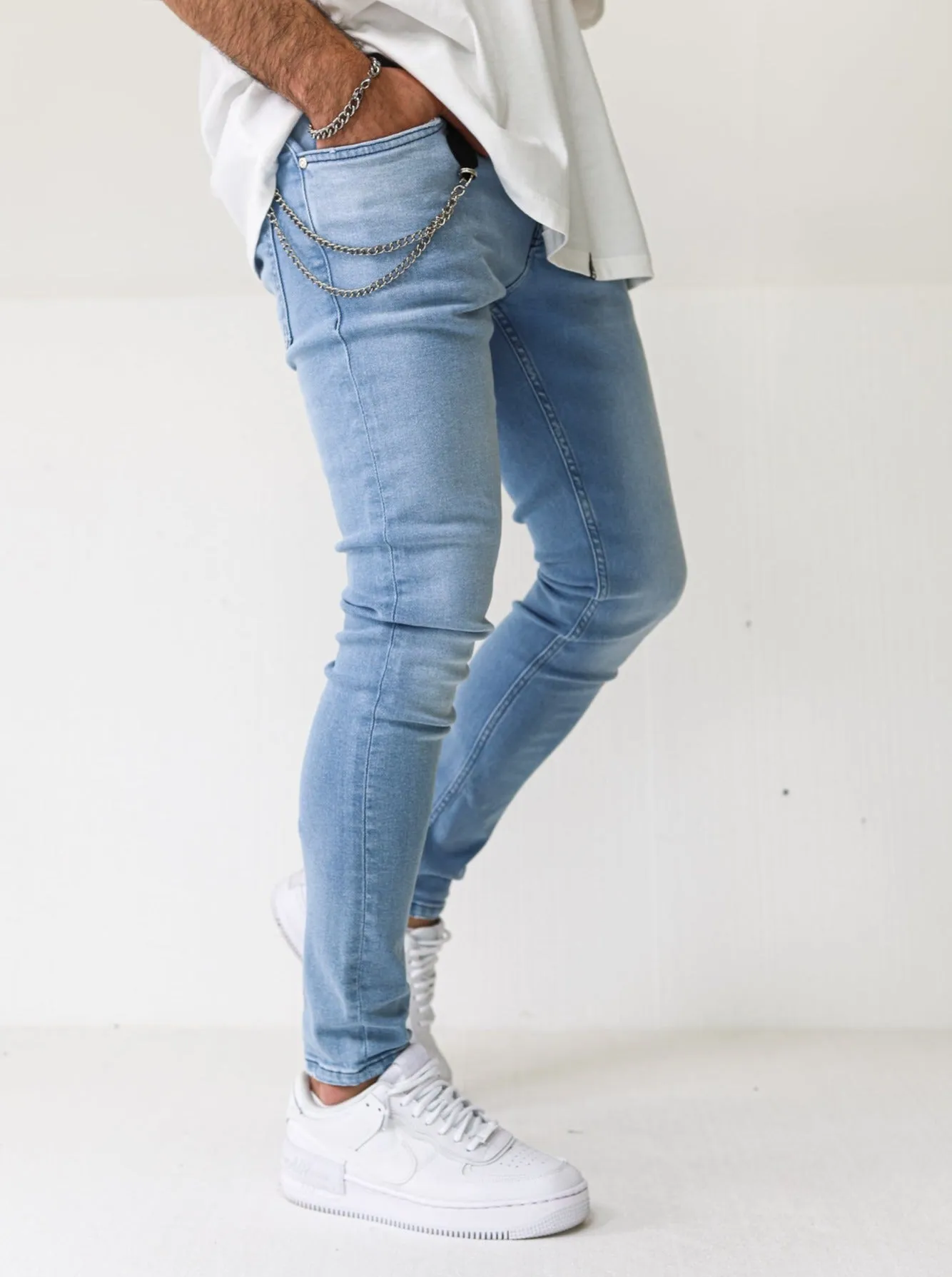 Premium 4X Stretch Light Blue Jeans