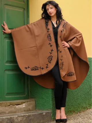 Premium Alpaca Ruana Open Poncho