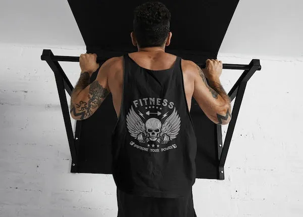 Premium Organic Tanktop Rückendruck/Fitness Power