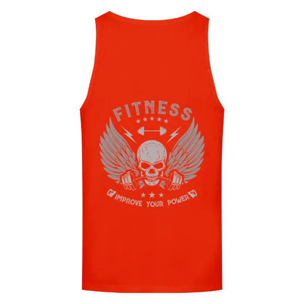 Premium Organic Tanktop Rückendruck/Fitness Power