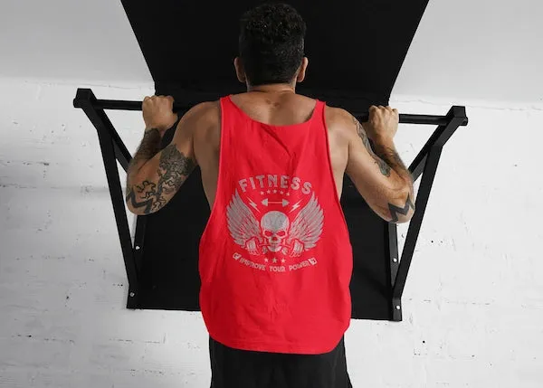 Premium Organic Tanktop Rückendruck/Fitness Power