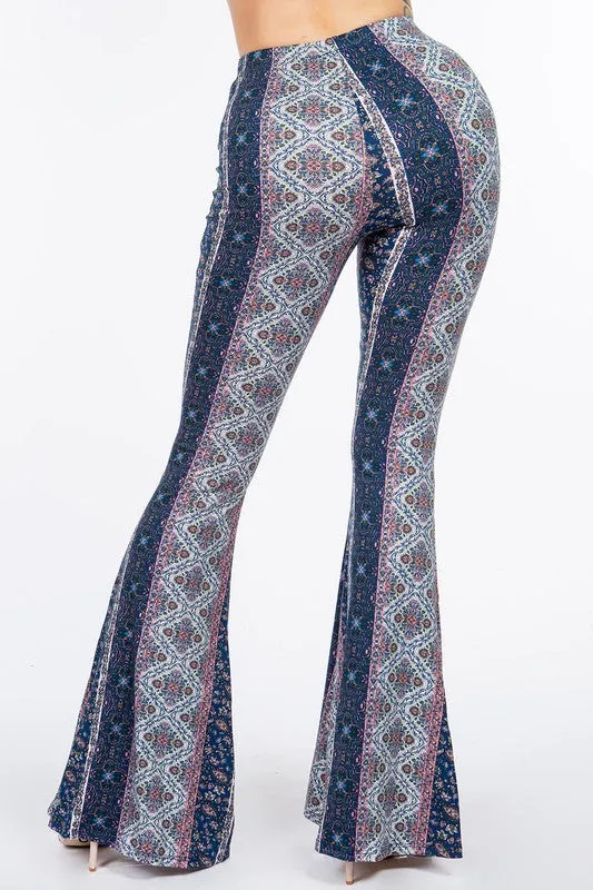 Rain On Me Paisley Flare Pants