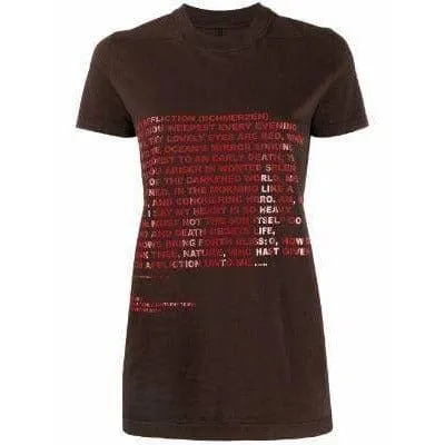 Rick Owens DRKSHDW Graphic Text Tee