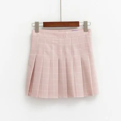 Sale Grid School Short Pleated Skirt