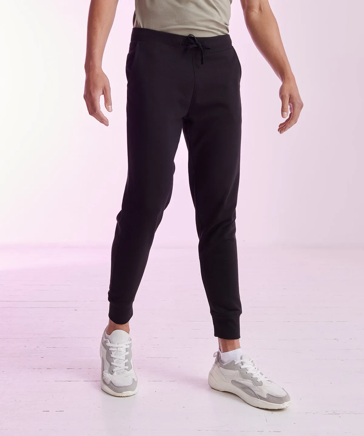 Slim cuffed joggers | Black