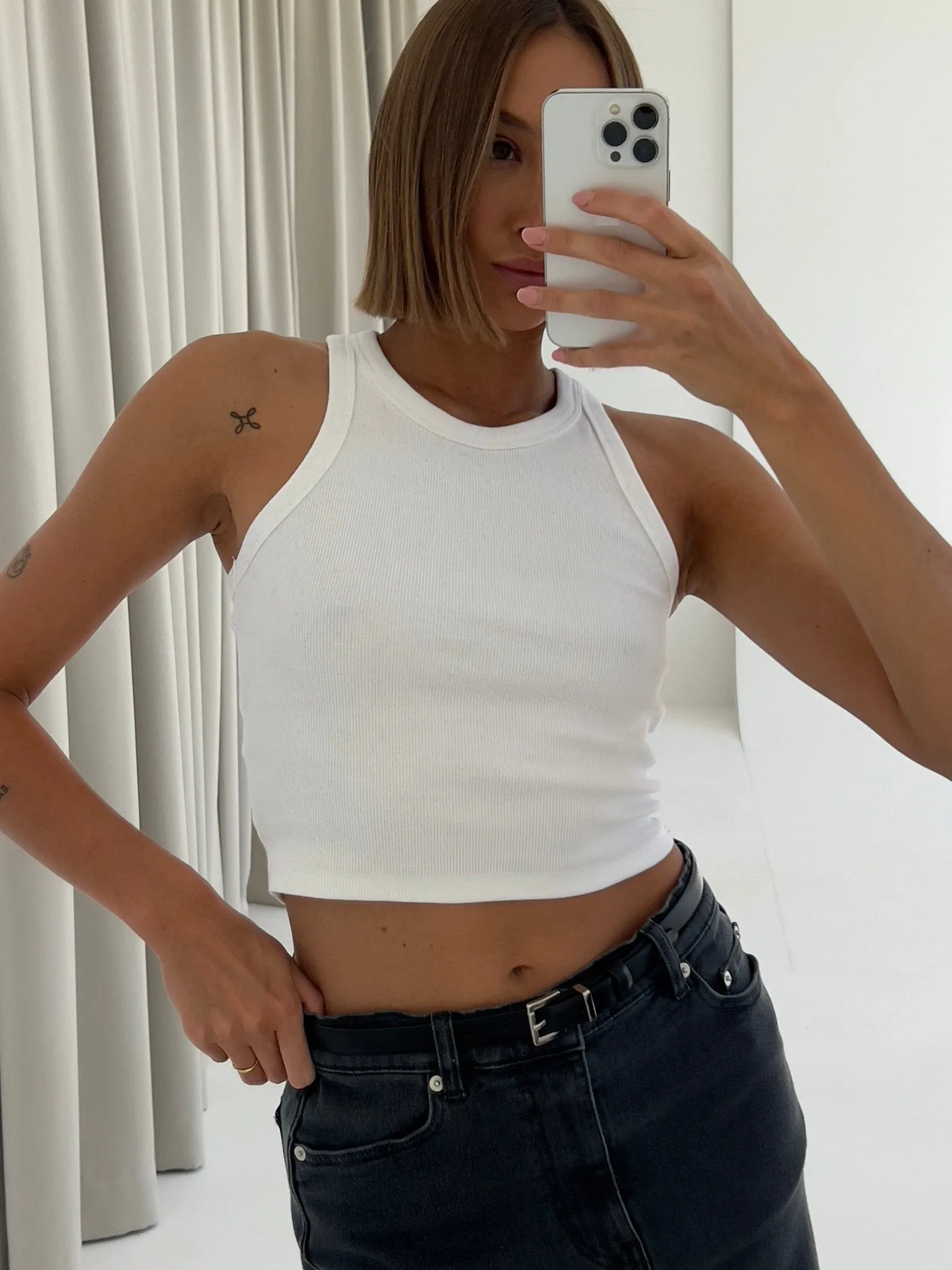 SOHO STUDIOS ARIA cropped Tank Top