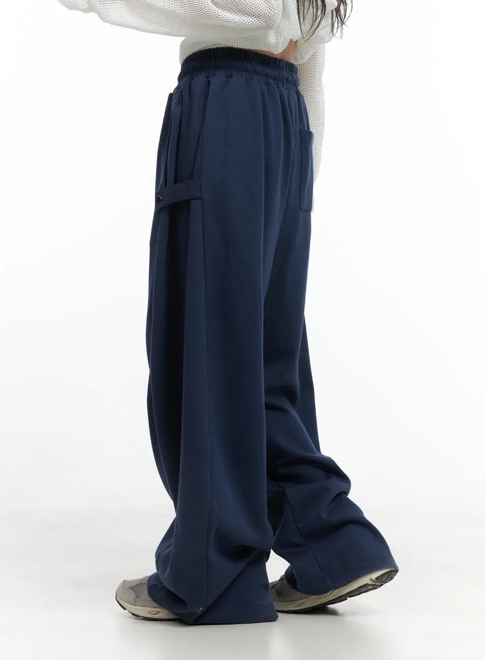 String Banded Pintuck Sweatpants CG421