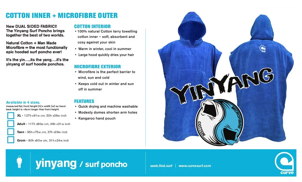 Surf Poncho Towel - *new* Cotton Yinyang