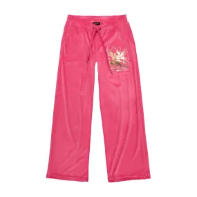 Tattoo Eagle Y2K Velour Sweatpants