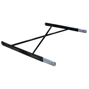 Triple X Sprint Car Aero (Squish Tube) Top Wing Tree - Black Powder Coat