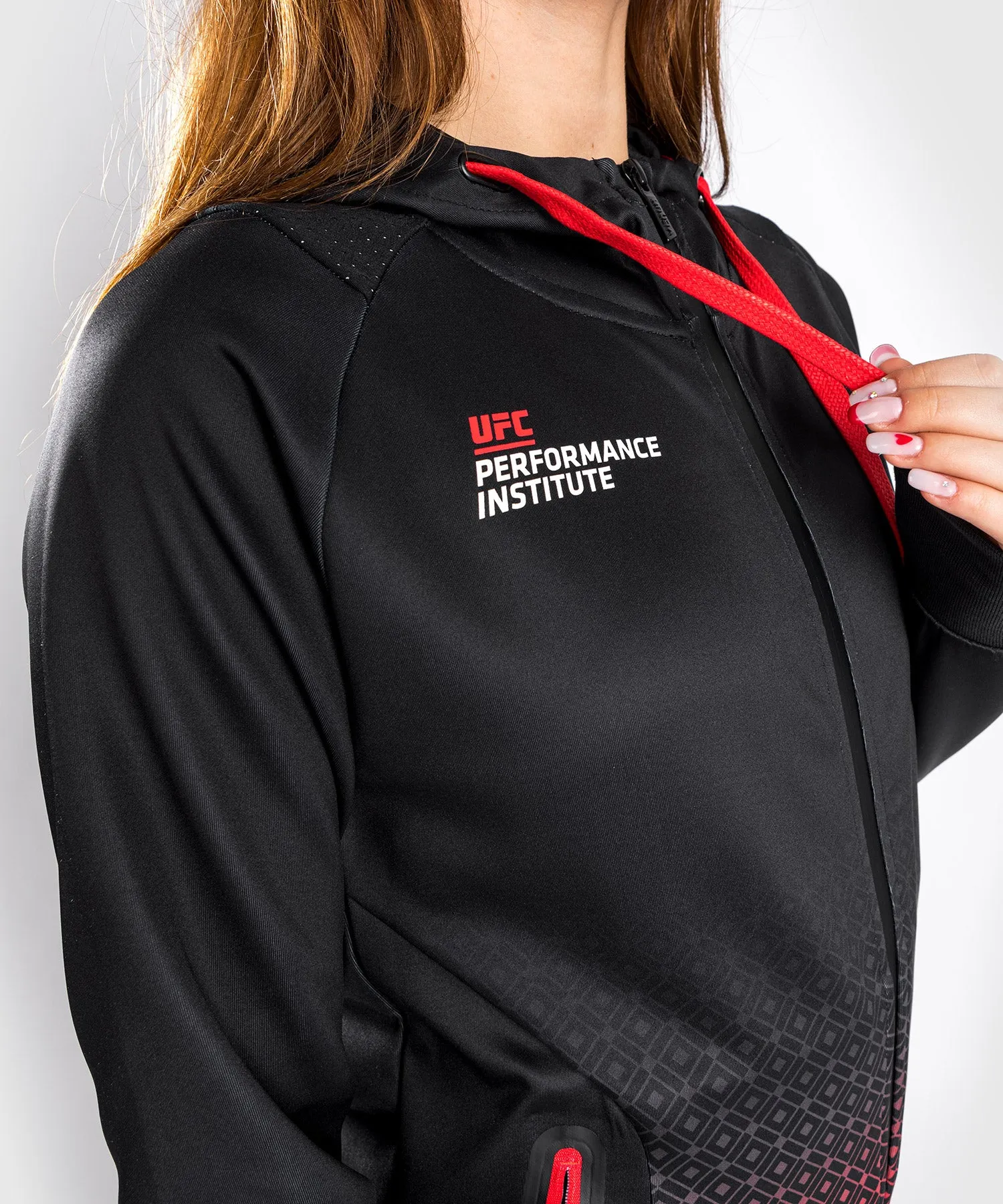 UFC Venum Performance Institute Hoodie - For Women - Black/Red