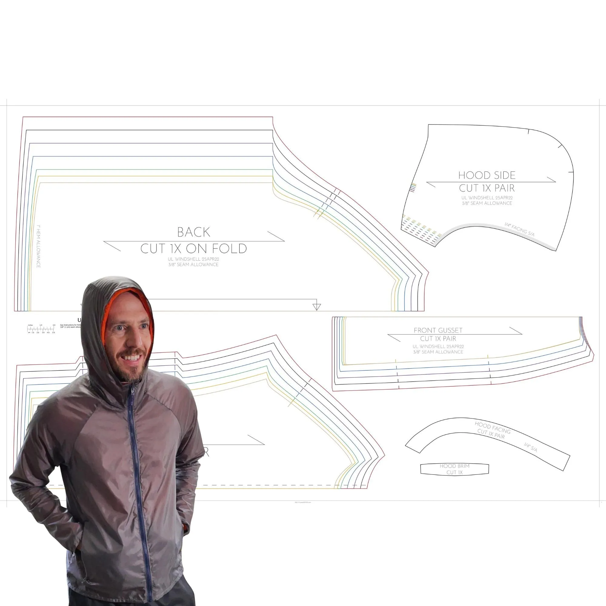 UL Windshell Template/Pattern Bundle - Learn MYOG