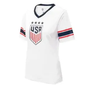 United States Soccer Federation Women's V Neck Game Day Shirt Basic