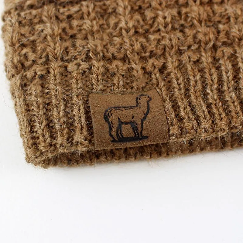 USA Alpaca Slouch Beanie with micro-fleece lining