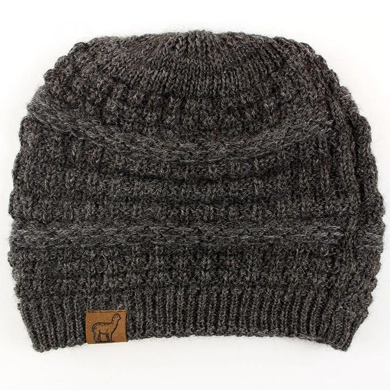 USA Alpaca Slouch Beanie with micro-fleece lining