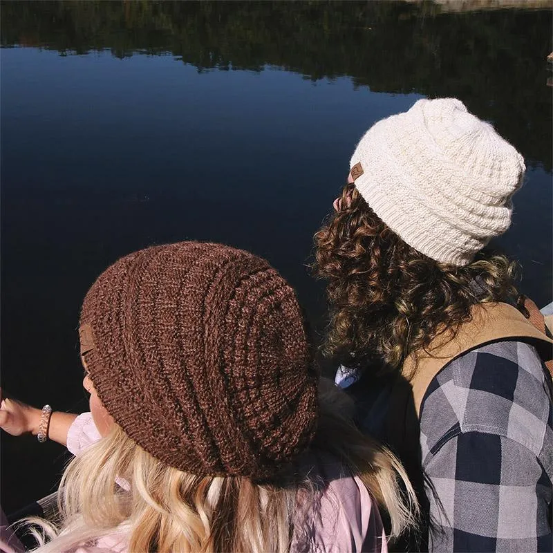 USA Alpaca Slouch Beanie with micro-fleece lining