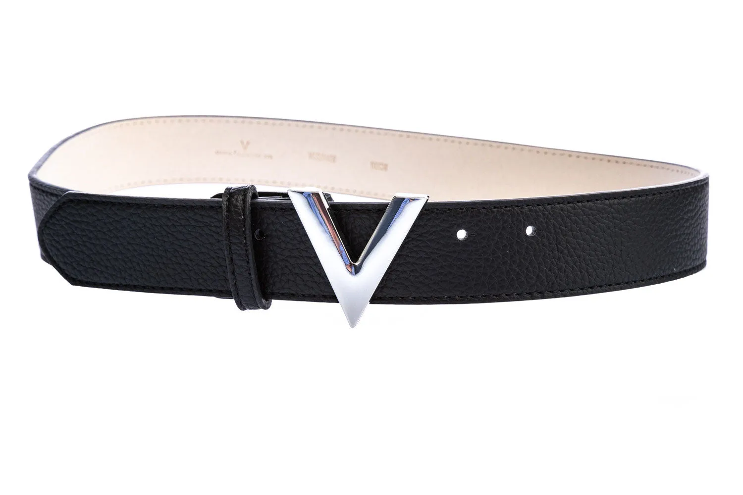 Valentino by Mario Valentino Forever Ladies Belt in Black