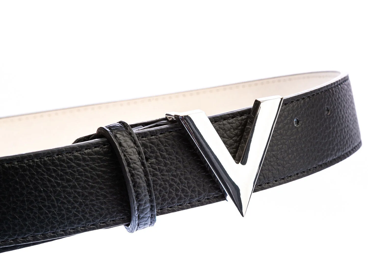 Valentino by Mario Valentino Forever Ladies Belt in Black