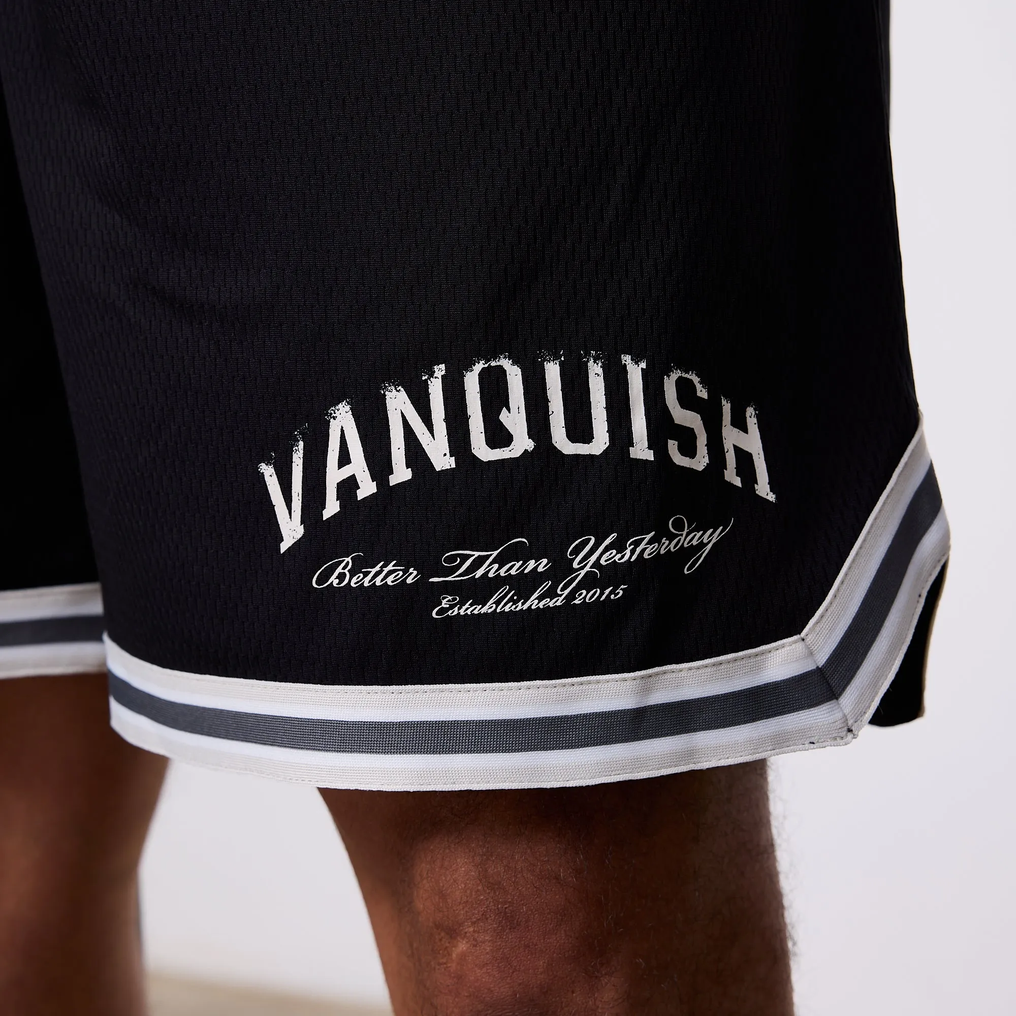 Vanquish Better Than Yesterday Black Mesh Shorts