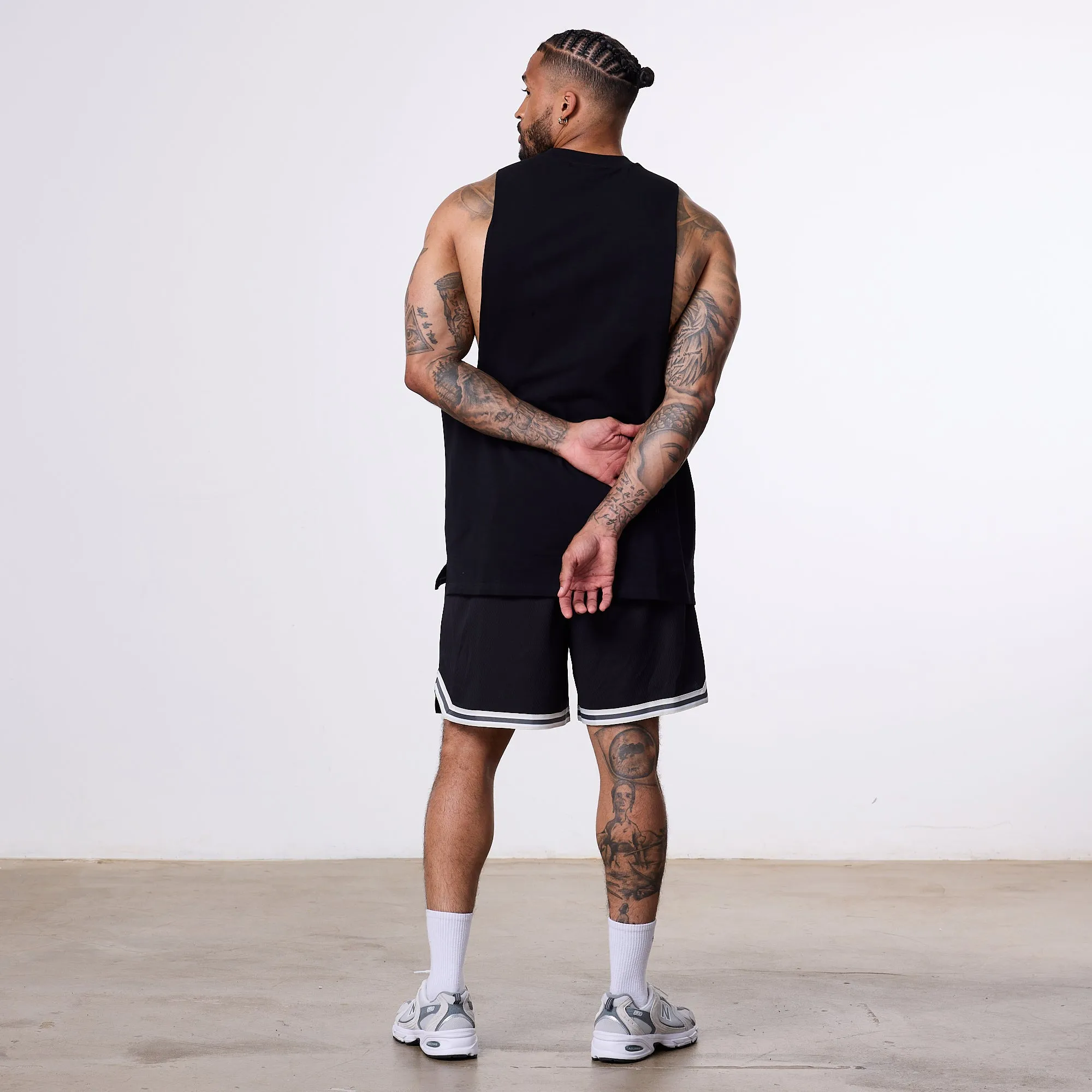 Vanquish Better Than Yesterday Black Mesh Shorts