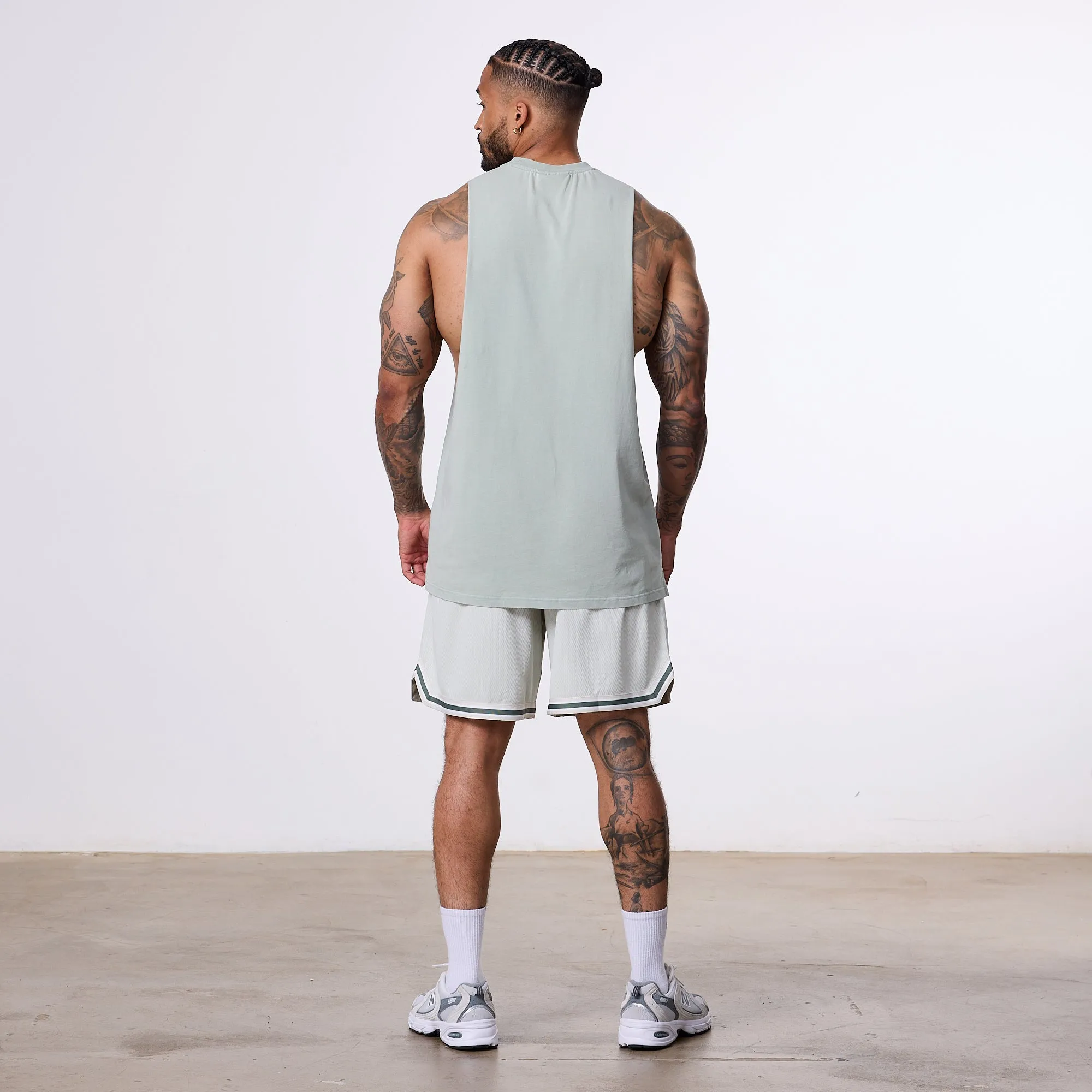 Vanquish Better Than Yesterday Green Mesh Shorts