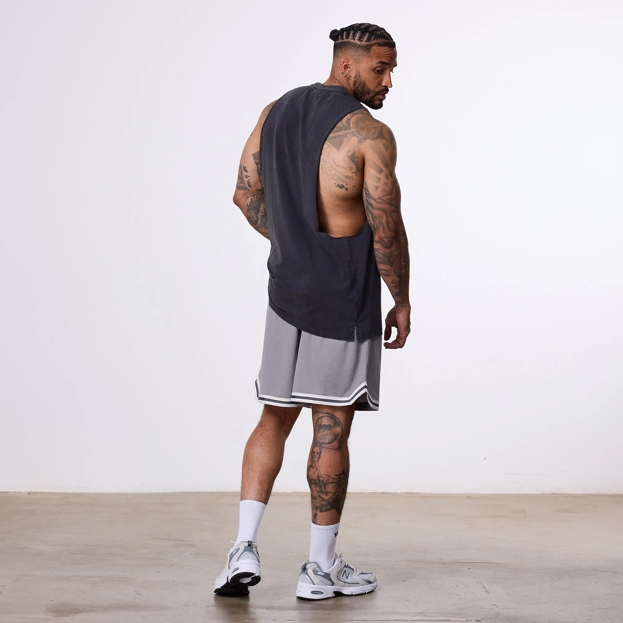 Vanquish Better Than Yesterday Grey Mesh Shorts