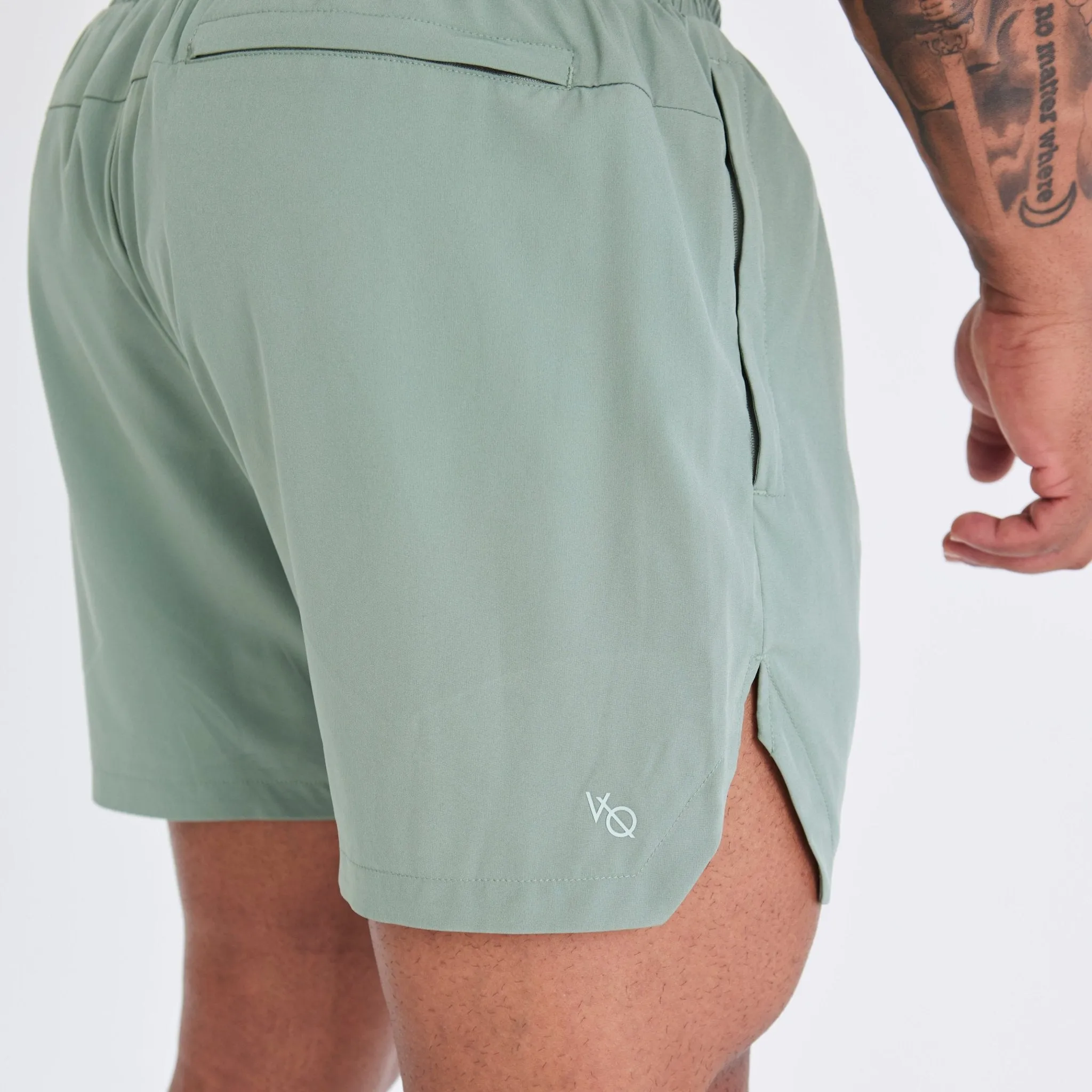 Vanquish Essential Green Performance 4" Shorts