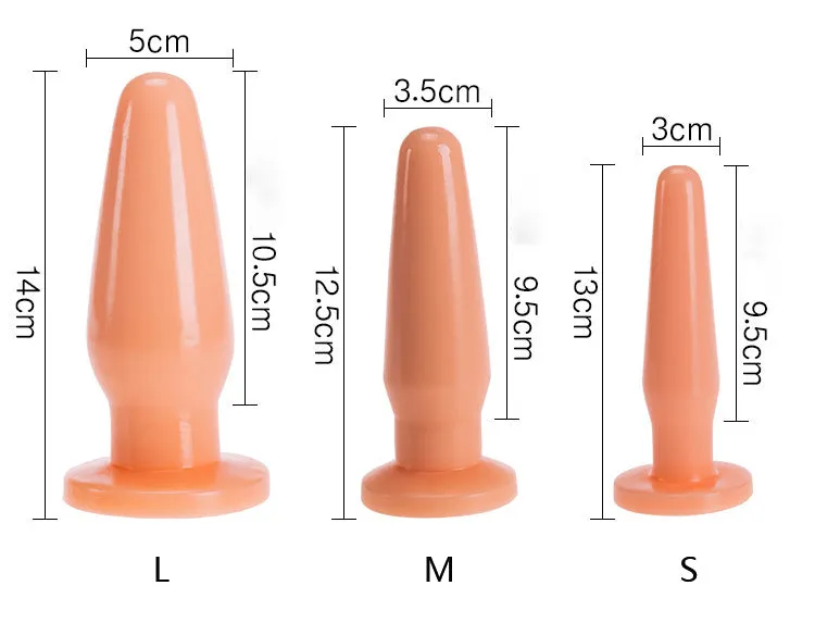 Wish You Were Rear Black Silicone Butt Plug Set (3 Piece)